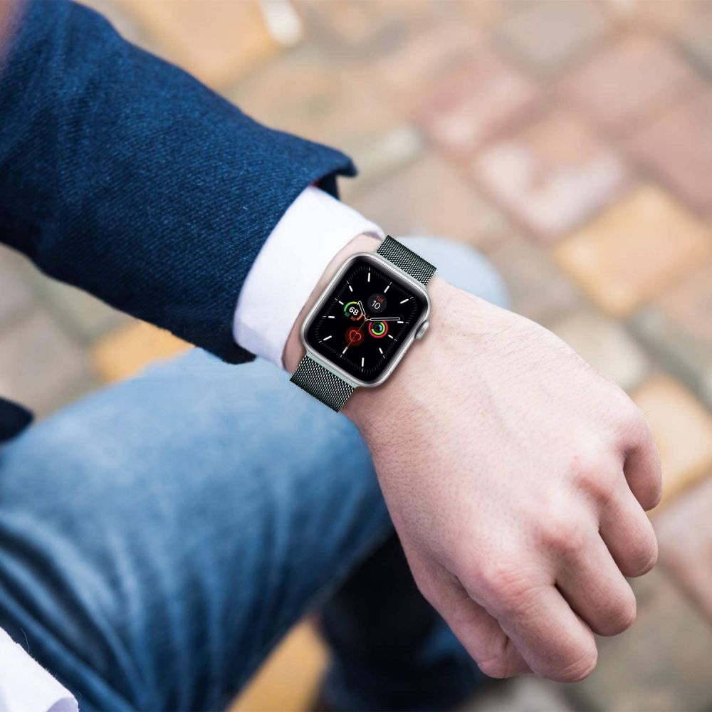 Tech-Protect Tech-Protect Milanese Loop Armband Apple Watch 38/40/41/42 mm Silver