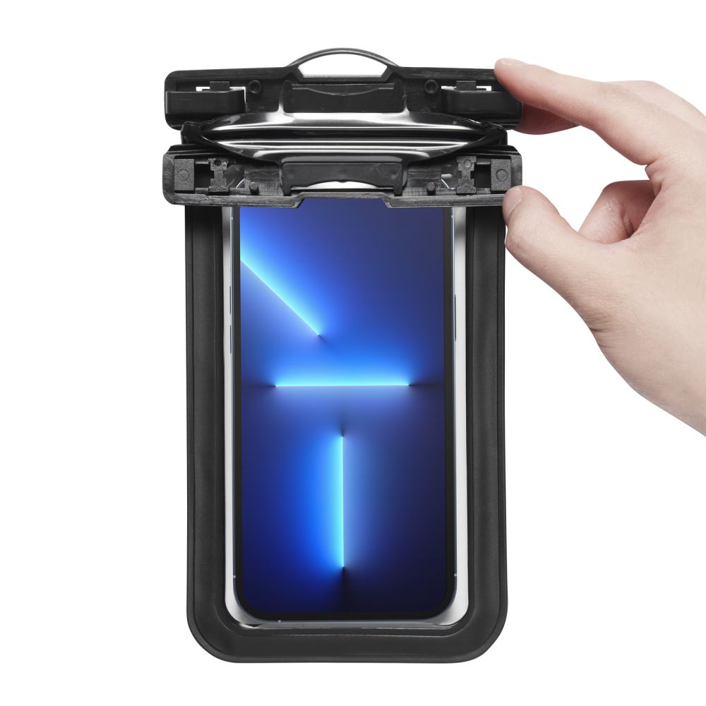 Spigen Spigen 2-PACK Universal Vattentät Påse / Mobilväska Svart