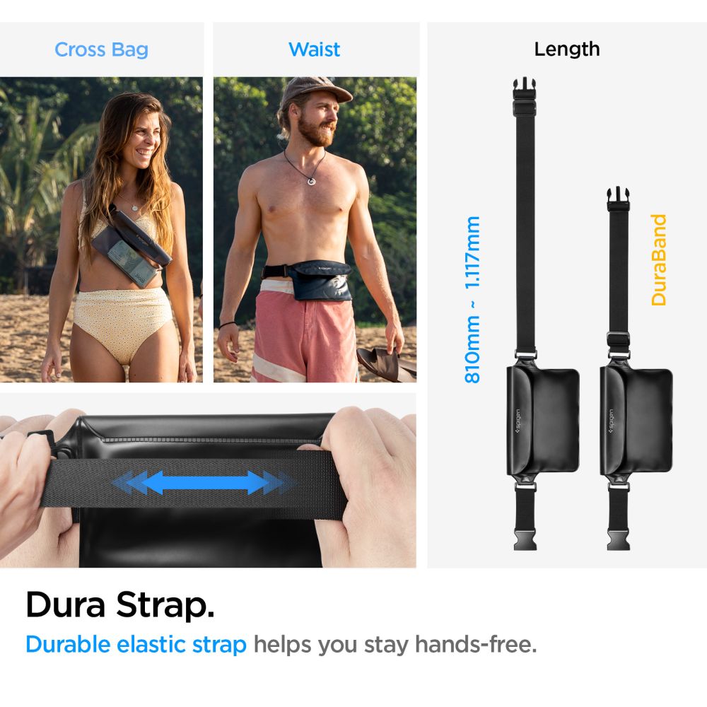 Spigen Spigen Universal Vattentät Midje Väska Svart
