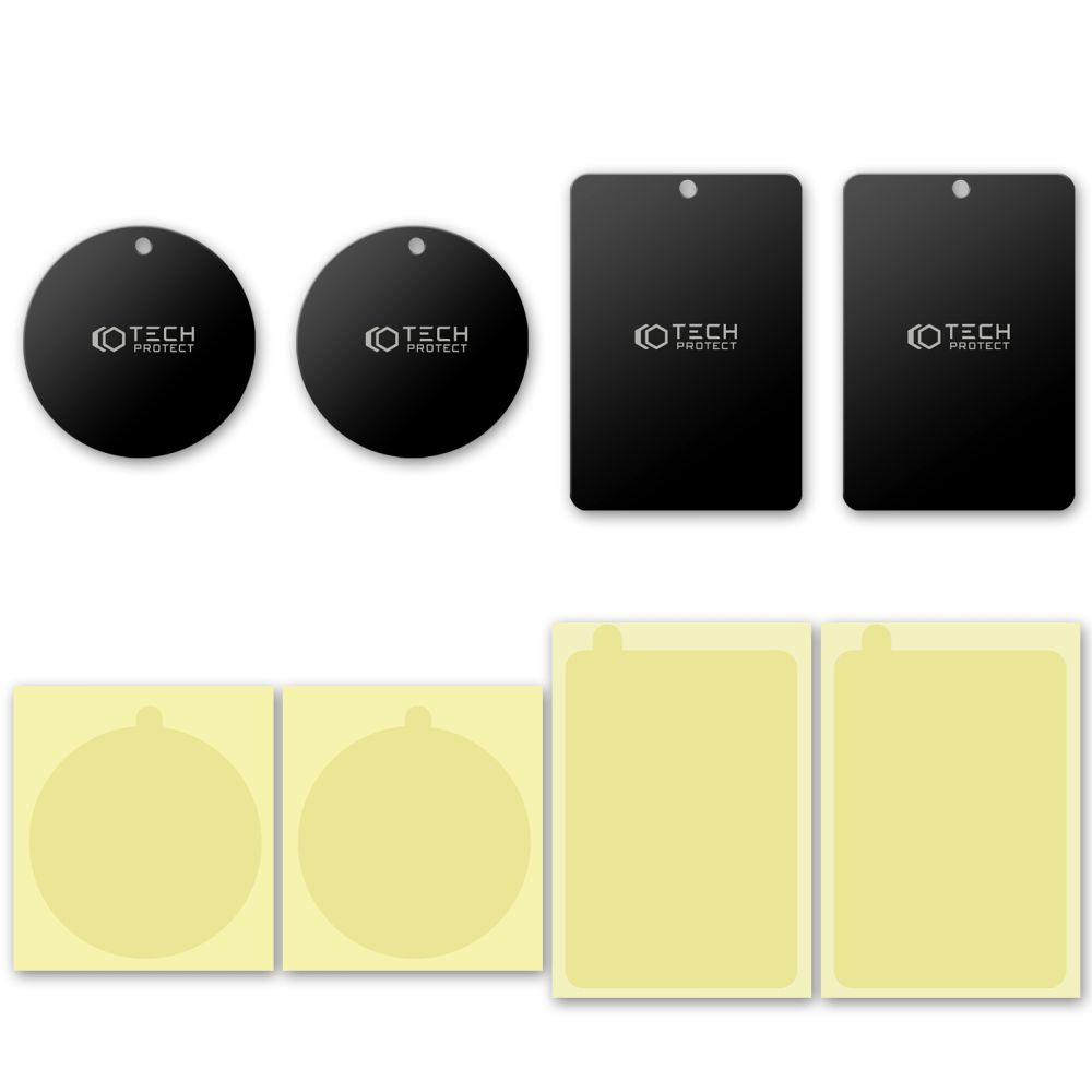Tech-Protect Tech-Protect 4-PACK Magnetisk Metallplatta Svart