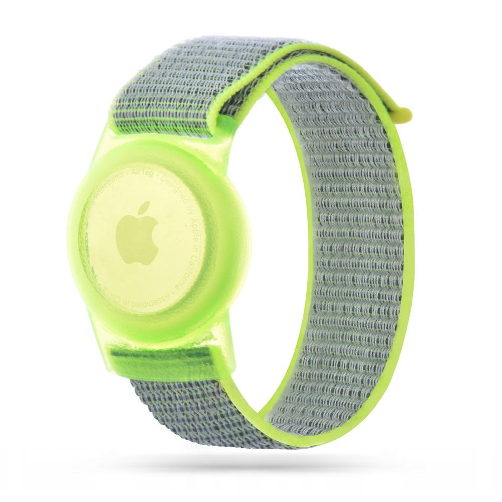 Tech-Protect Tech-Protect Nylon Armband För AirTag Till Barn Lime Grön