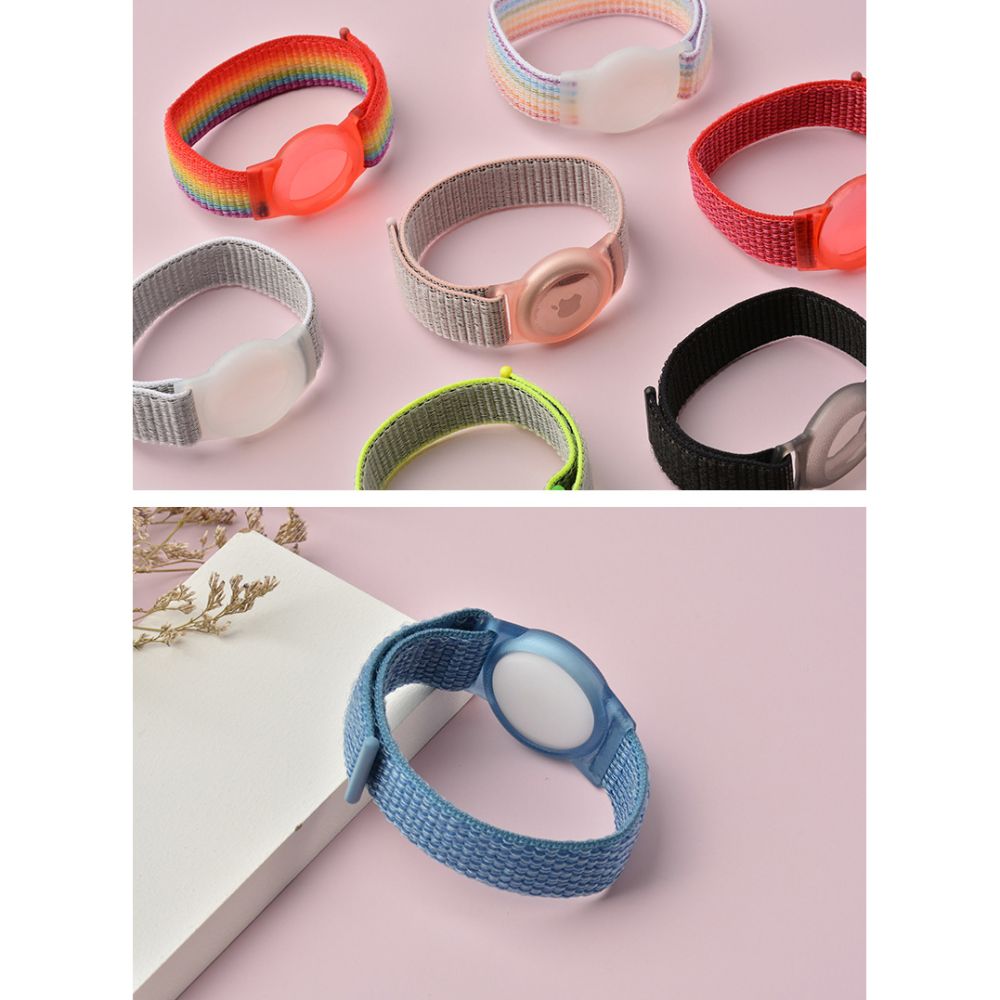 Tech-Protect Tech-Protect Nylon Armband För AirTag 2/1 Till Barn Blå
