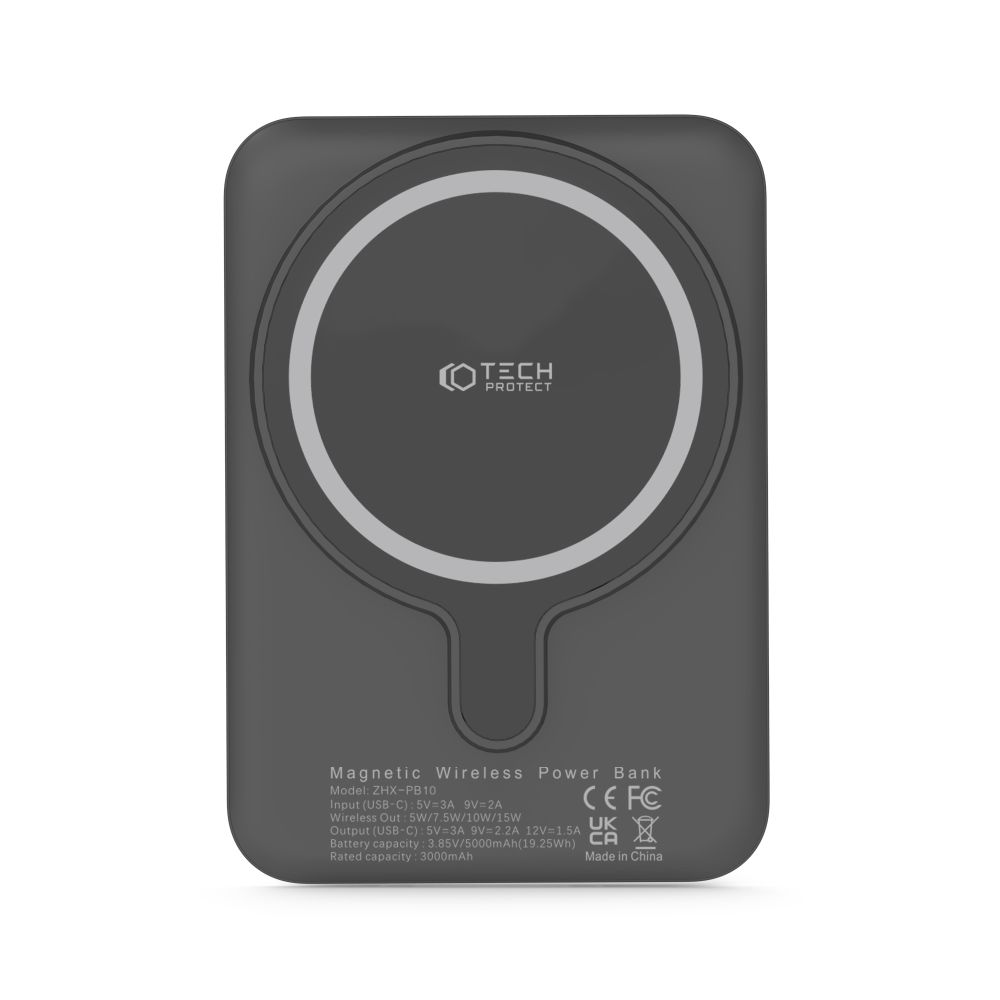 Tech-Protect Tech-Protect 5000 mAh MagSafe Powerbank LifeMag Svart
