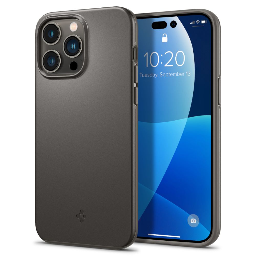 Spigen Spigen iPhone 14 Pro Max Skal Thin Fit Gunmetal
