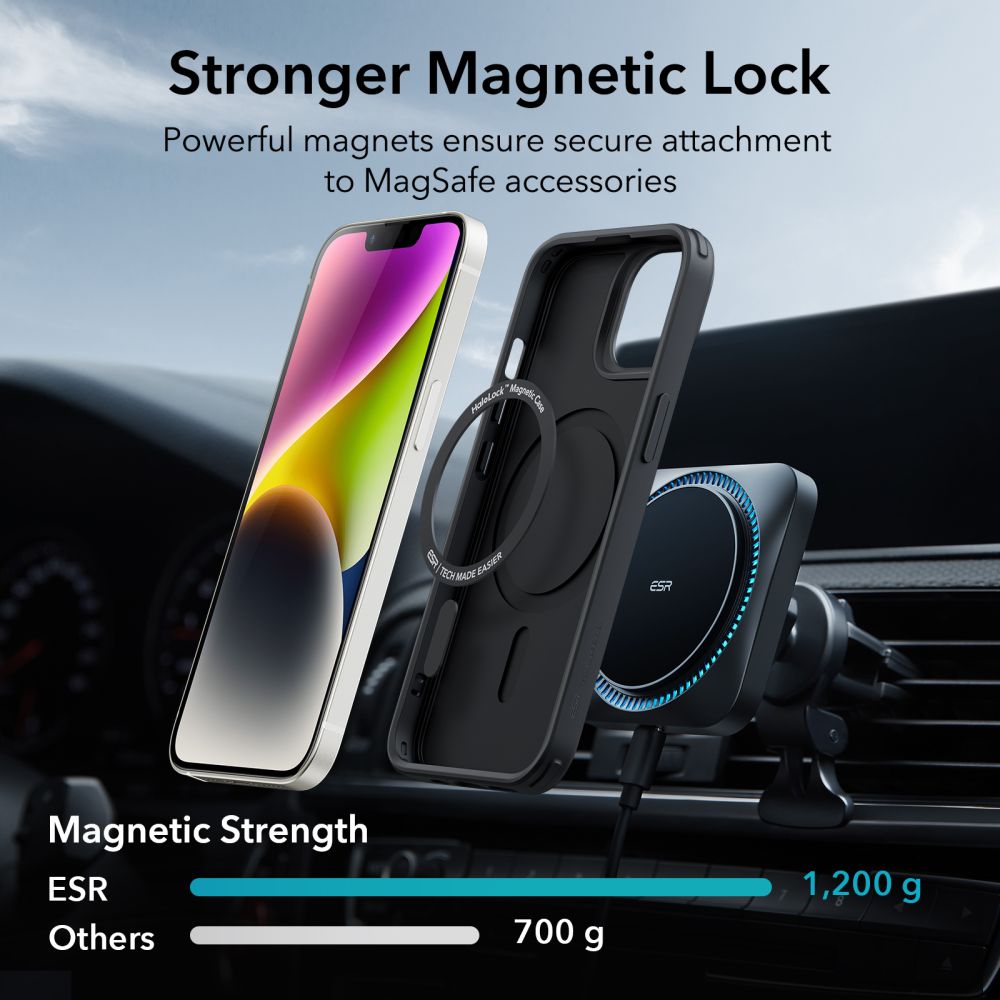 ESR ESR iPhone 15 Plus / 14 Plus Skal CH MagSafe HaloLock Svart