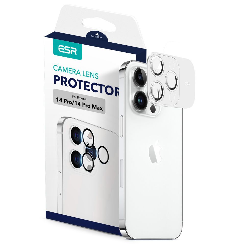 ESR ESR iPhone 14 Pro / 14 Pro Max Linsskydd Härdat Glas Svart