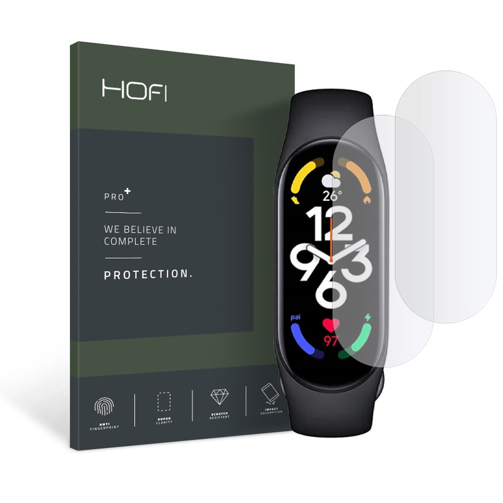 HOFI HOFI Xiaomi Mi Smart Band 7 2-PACK Pro+ Skärmskydd HydroFlex