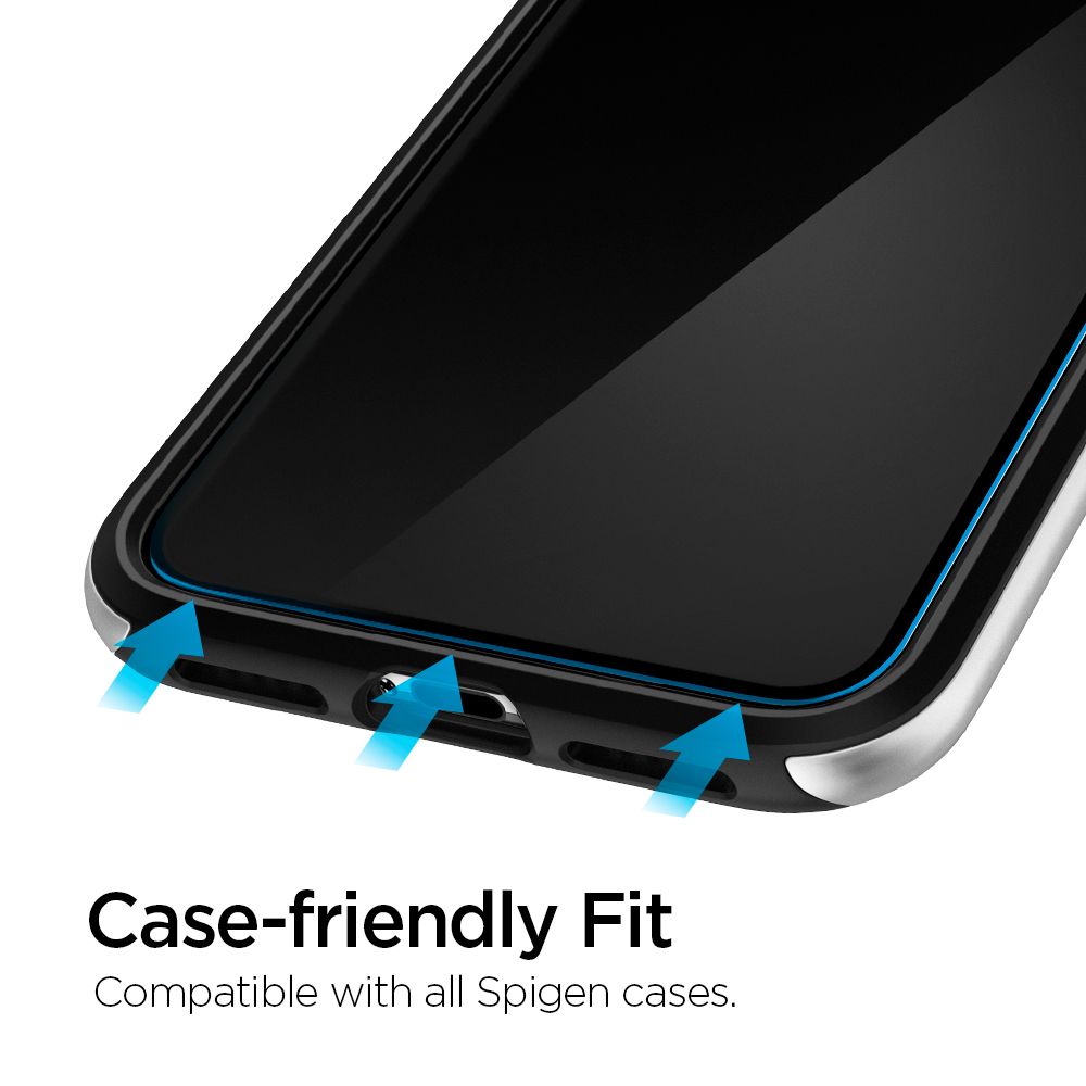 Spigen Spigen iPhone 11/ XR 2-PACK ALM Glas.tR Slim Härdat Glas