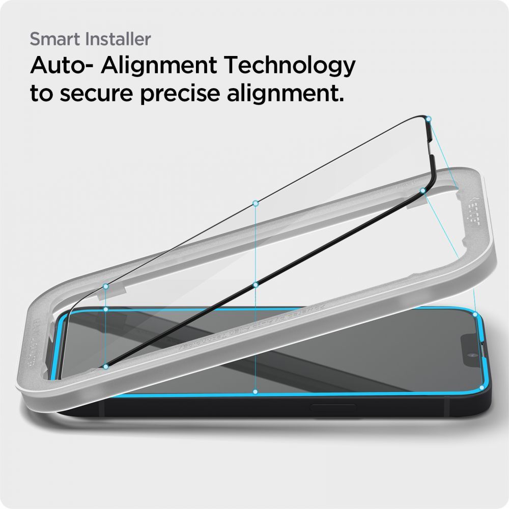 Spigen Spigen iPhone 17e/16e/14/13/13 Pro ALM Glas FC Heltäckande Skärmskydd