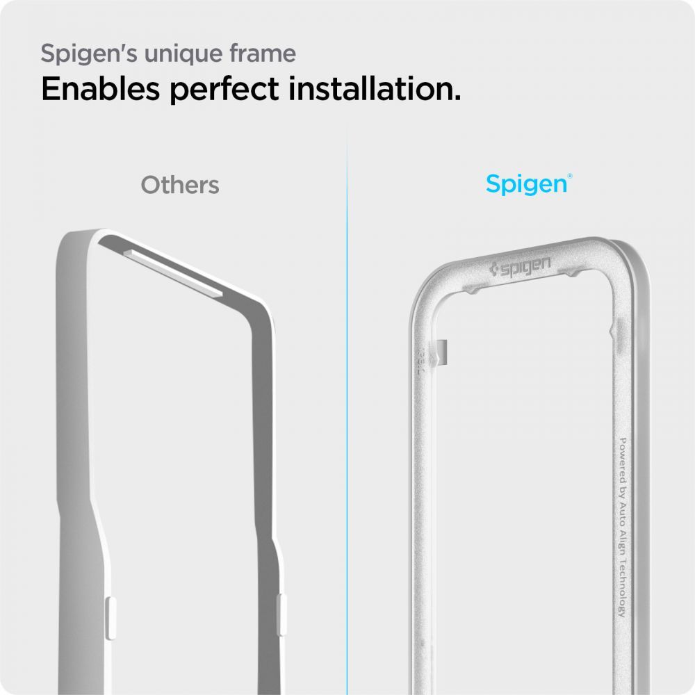 Spigen Spigen iPhone 17e/16e/14/13/13 Pro ALM Glas FC Heltäckande Skärmskydd