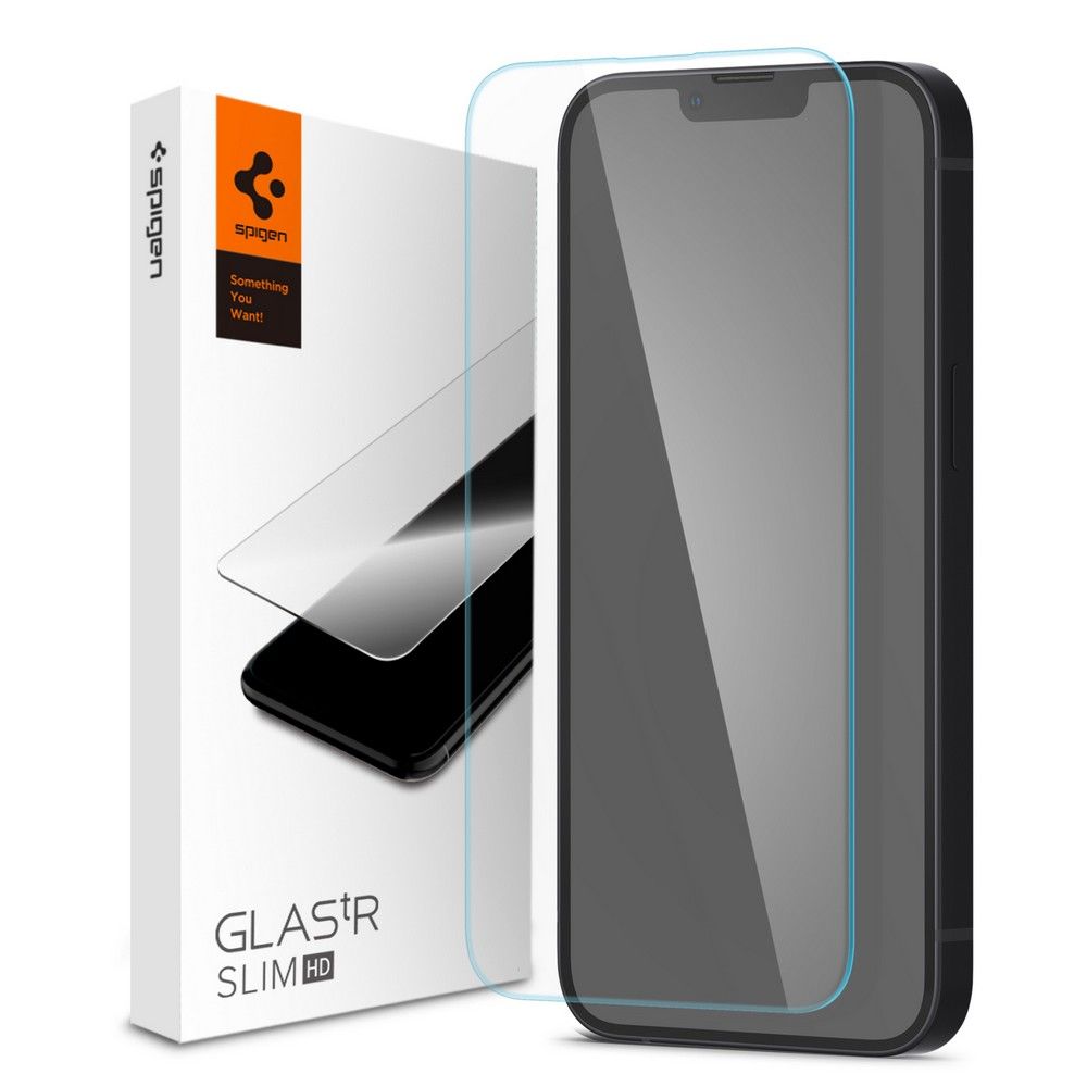 Spigen Spigen iPhone 17e/16e/14/13/13 Pro Skärmskydd Slim Glas.tR Härdat Glas