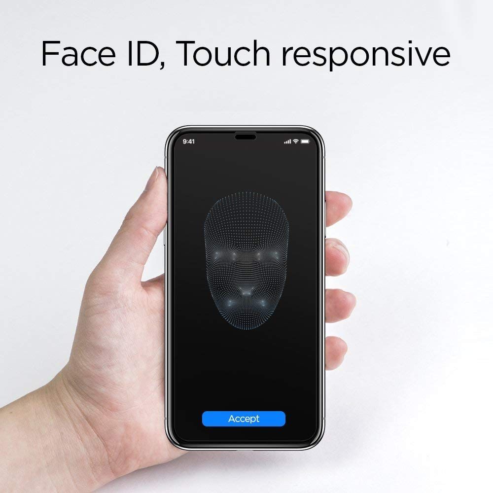 Spigen Spigen iPhone 11 Pro X / Xs Skärmskydd Glass FC Härdat Glas