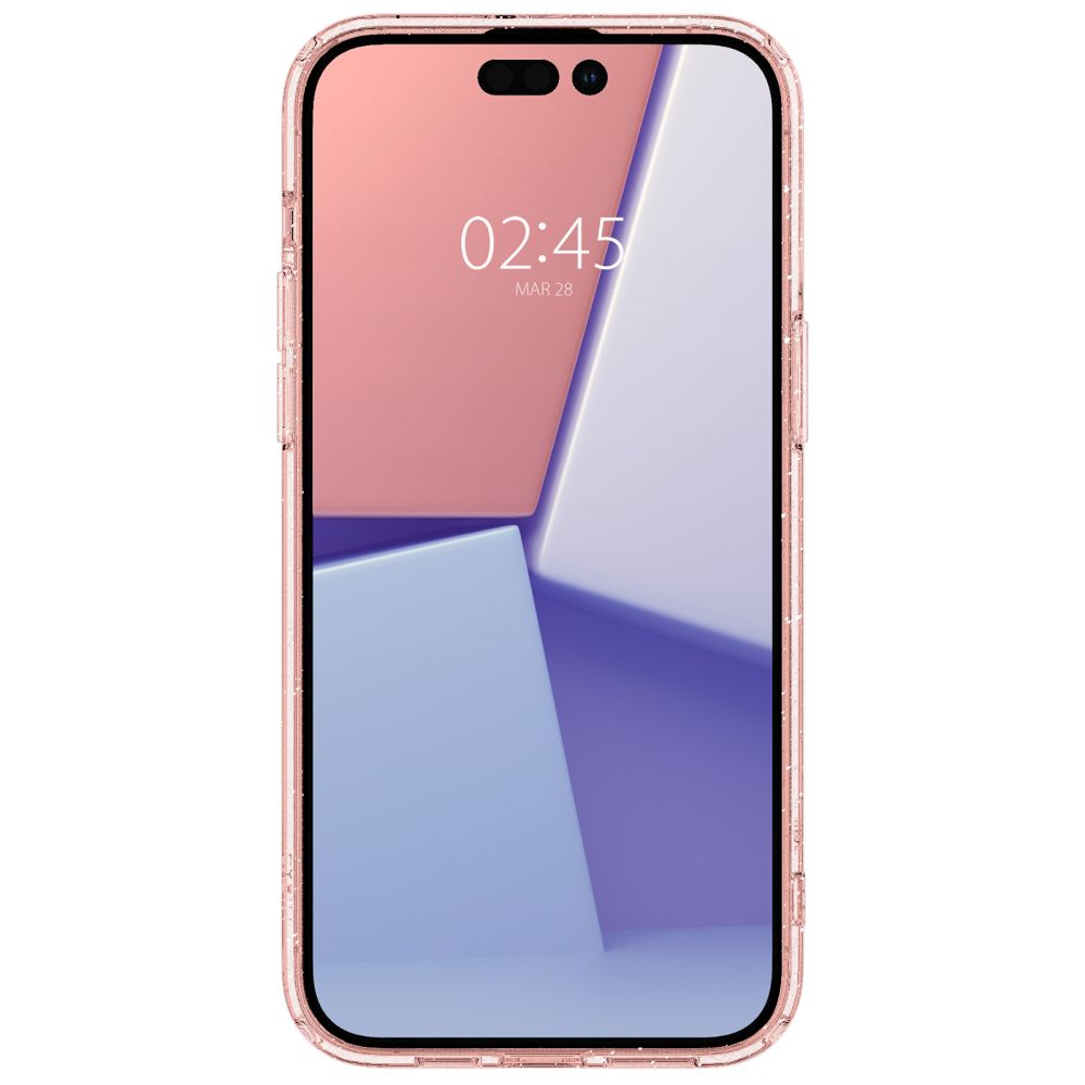 Spigen Spigen Cyrill iPhone 14 Pro Skal + 2-PACK Skärmskydd Glitter Rosé