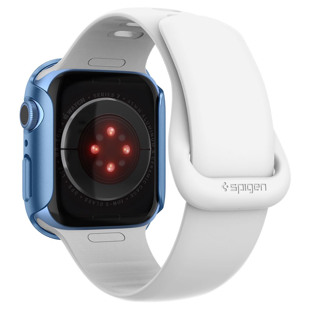 Spigen Spigen Apple Watch 7/8 45 mm Skal Thin Fit Blå