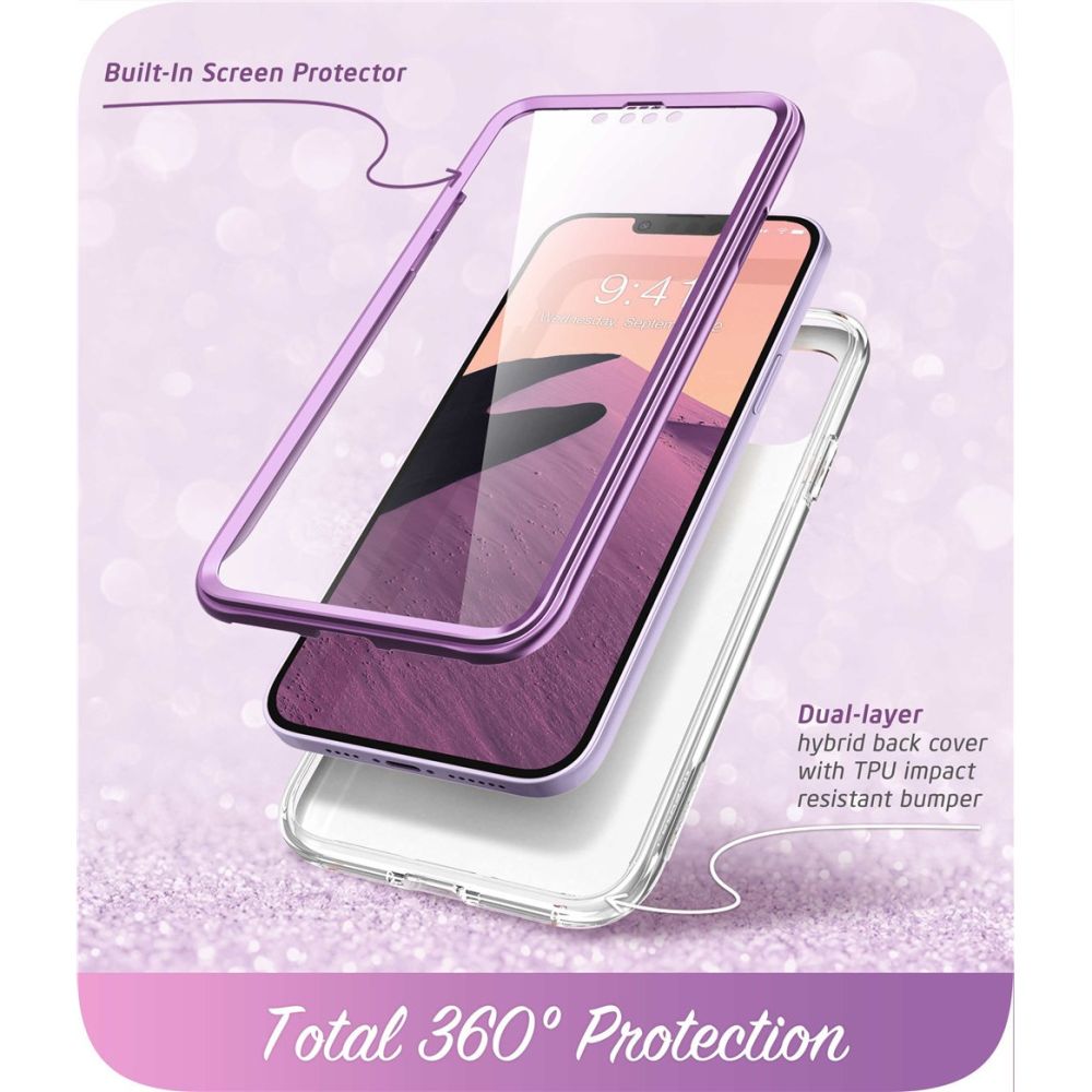 Supcase Supcase iPhone 15 Plus / 14 Plus Skal Cosmo Marmor Lila