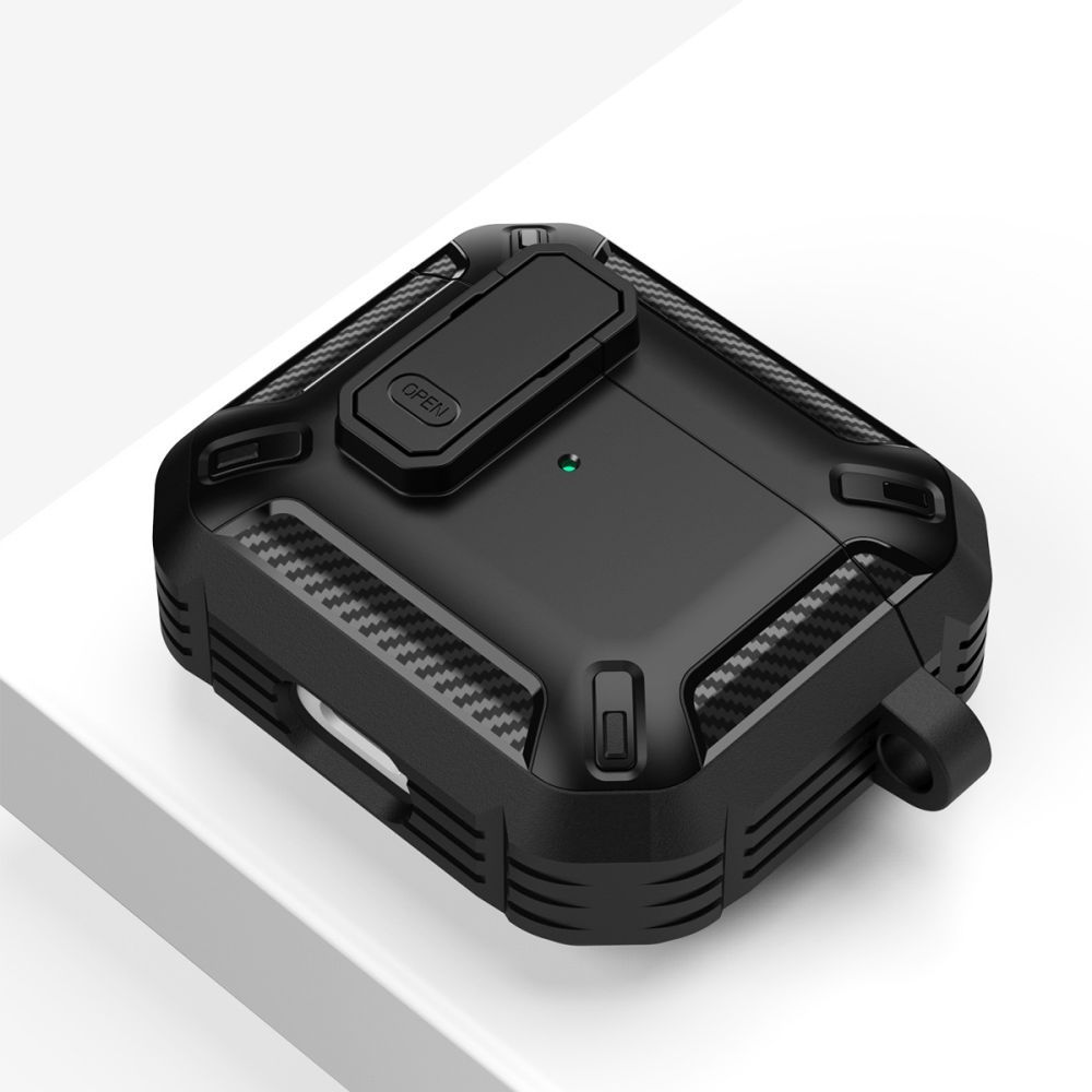 Tech-Protect Tech-Protect AirPods Pro 1/2 Fodral X-Carbo Svart