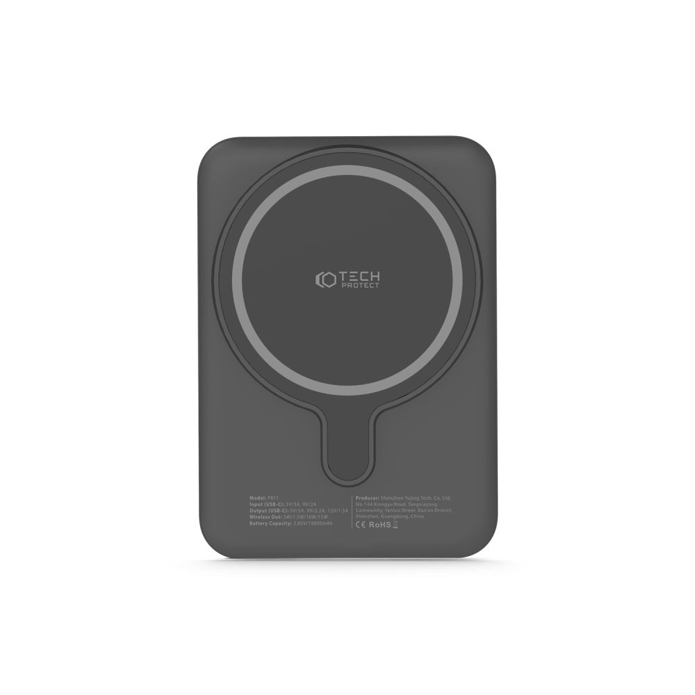Tech-Protect Tech-Protect 10000 mAh MagSafe Powerbank LifeMag Svart
