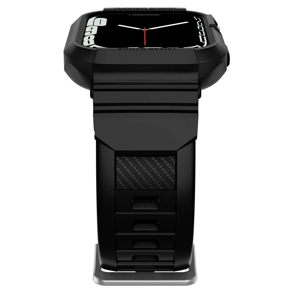 Spigen Spigen Apple Watch 44/45 mm Skal/Armband Rugged Armor 'Pro' Svart