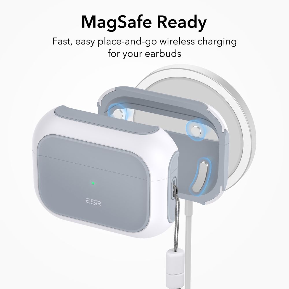 ESR ESR AirPods Pro 1/2 Fodral Orbit MagSafe HaloLock Vit