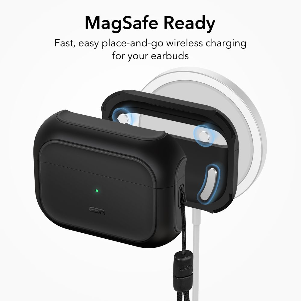 ESR ESR AirPods Pro 1/2 Fodral Orbit MagSafe HaloLock Svart