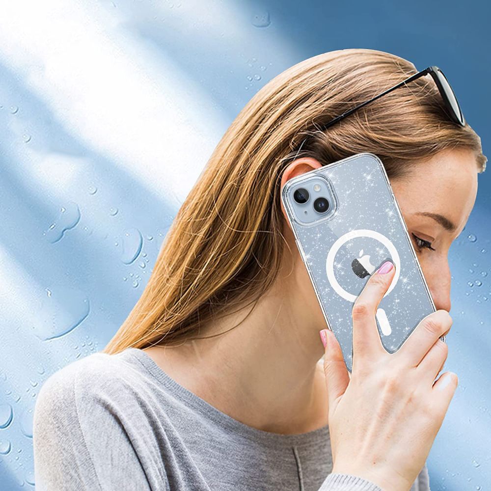 Tech-Protect Tech-Protect iPhone 14 / 13 Skal MagSafe FlexAir Hybrid Glitter