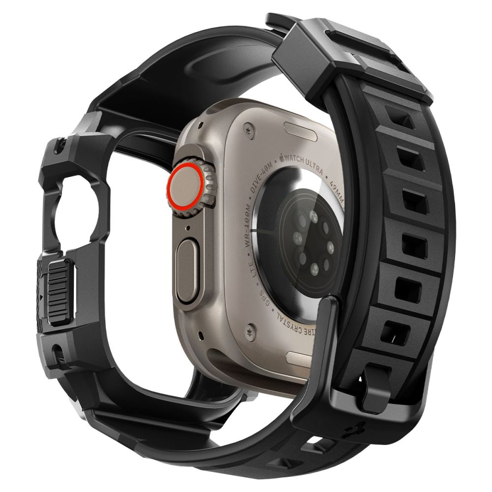 Spigen Spigen Apple Watch Ultra 49 mm Skal/Armband Rugged Armor 'Pro' Svart