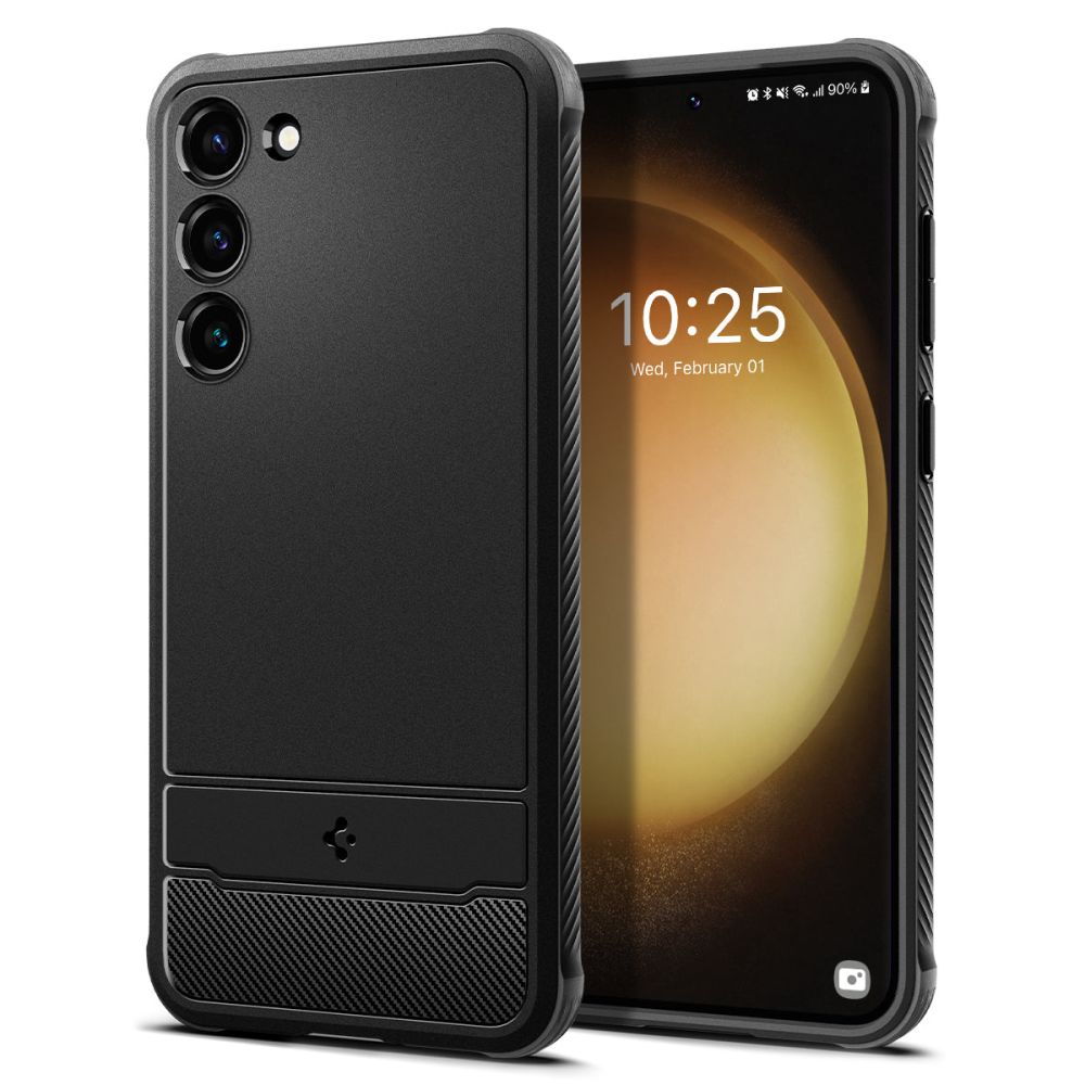 Spigen Spigen Samsung Galaxy S23 Skal Rugged Armor Matt Svart