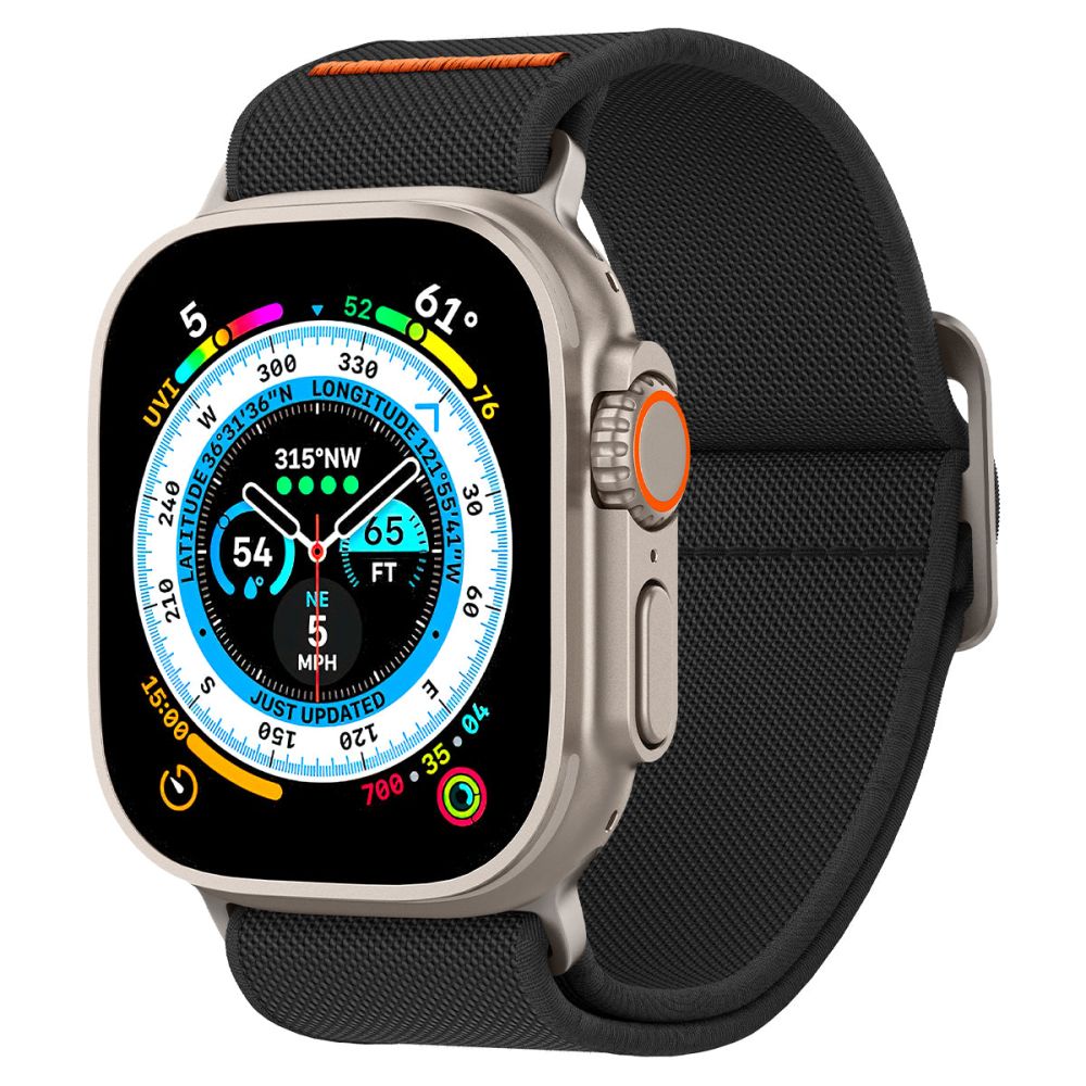 Spigen Spigen Apple Watch 42/44/45/46/49 mm Armband Fit Lite Ultra Svart