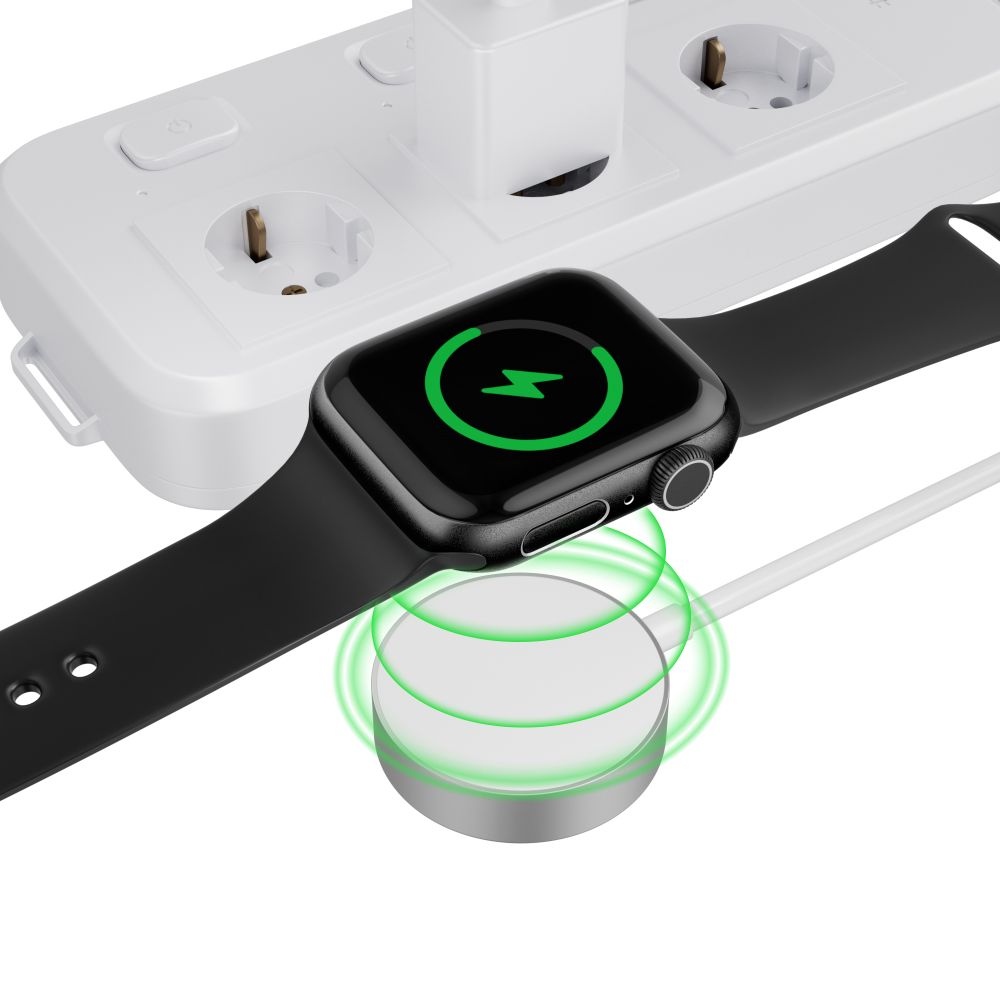 Tech-Protect Tech-Protect 1.2m Trådlös Laddare För Apple Watch Vit