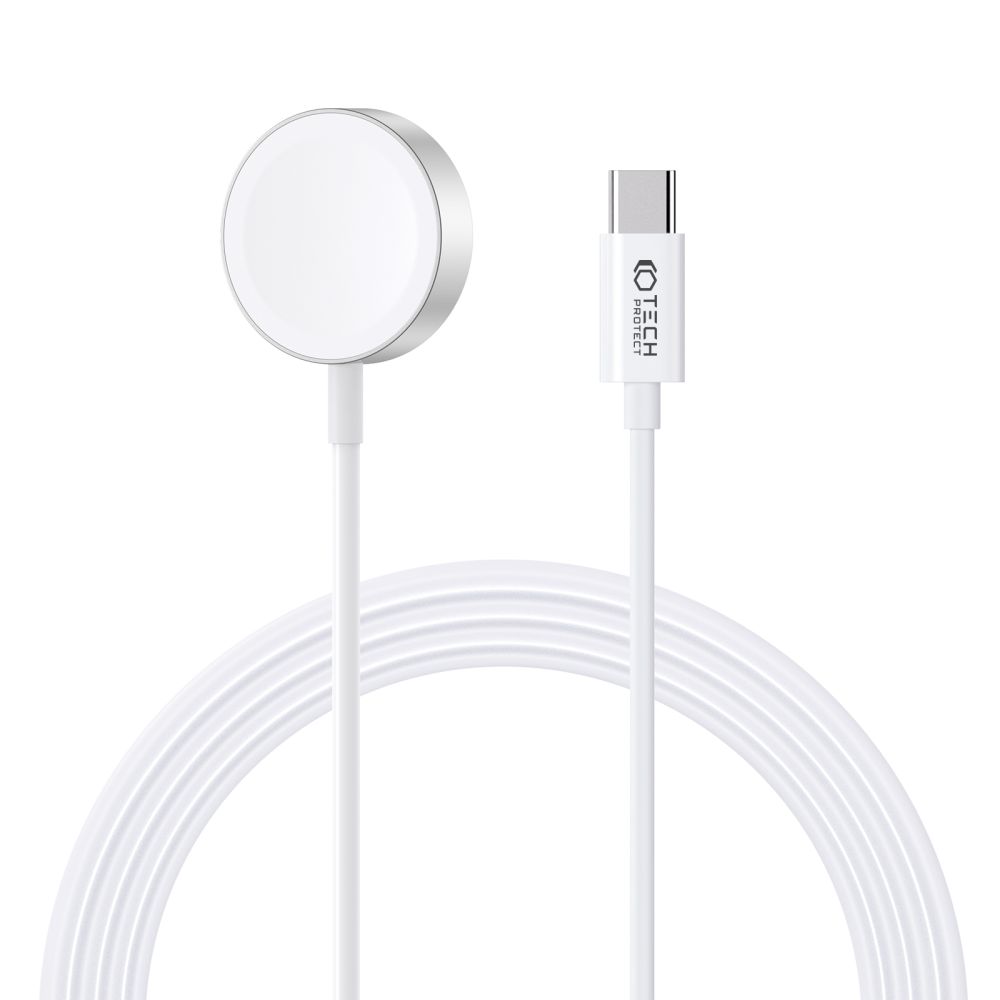 Tech-Protect Tech-Protect 1.2m USB-C Trådlös Laddare För Apple Watch Vit