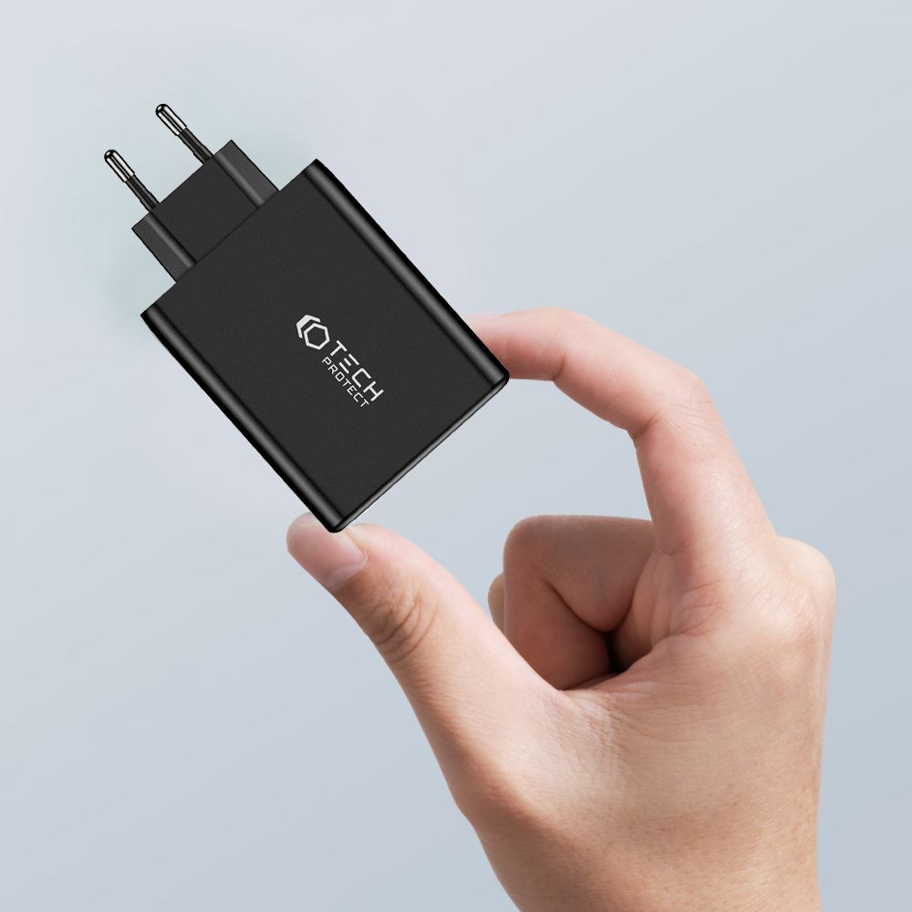 Tech-Protect Tech-Protect 100W GaN PD/QC Väggladdare 3x USB-C 1x USB-A Vit