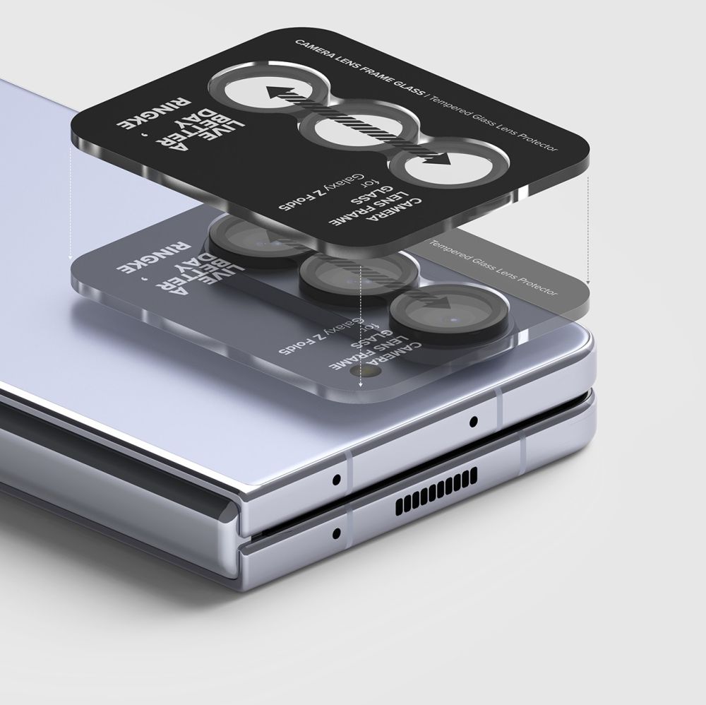 Ringke Ringke Samsung Galaxy Z Fold 5 Linsskydd Härdat Glas Svart
