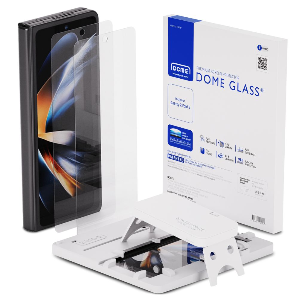 Whitestone Whitestone Galaxy Z Fold 5 2-PACK Skärmskydd DOME UV Glass
