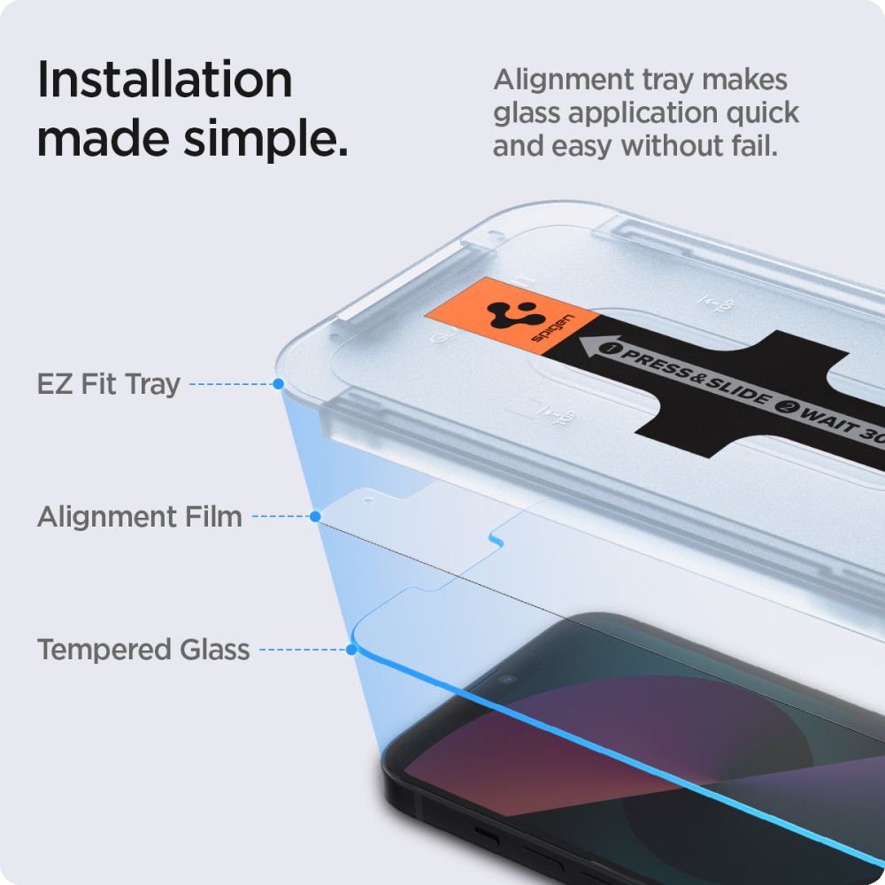 Spigen Spigen iPhone 17e/16e/14/13/13 Pro GLAS.tR 