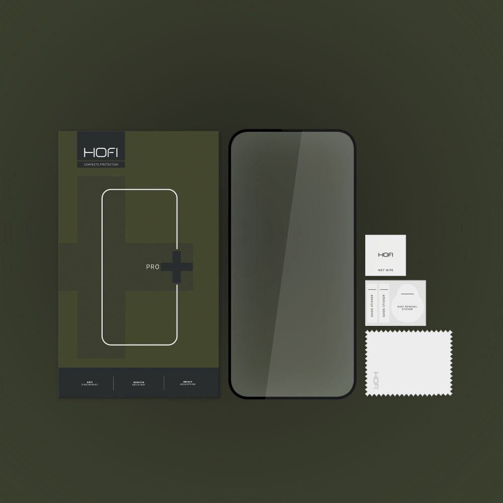 HOFI HOFI iPhone 15 Plus Skärmskydd Pro+ Härdat Glas Svart