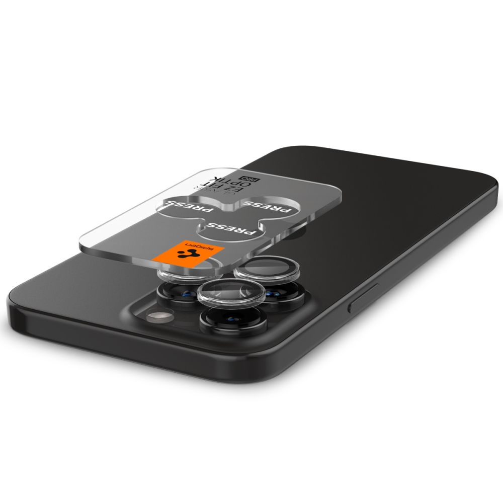 Spigen Spigen iPhone 14 Pro/Pro Max/15 Pro/Pro Max 2-PACK Optik.tR 