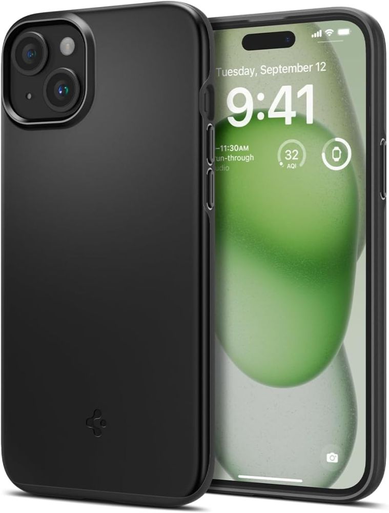 Spigen Spigen iPhone 15 Plus Skal Thin Fit Svart