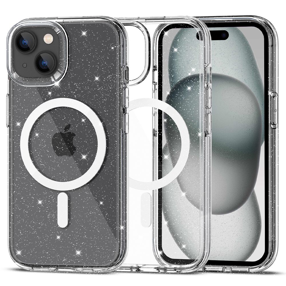 Tech-Protect Tech-Protect iPhone 15 Skal MagSafe FlexAir Hybrid Glitter