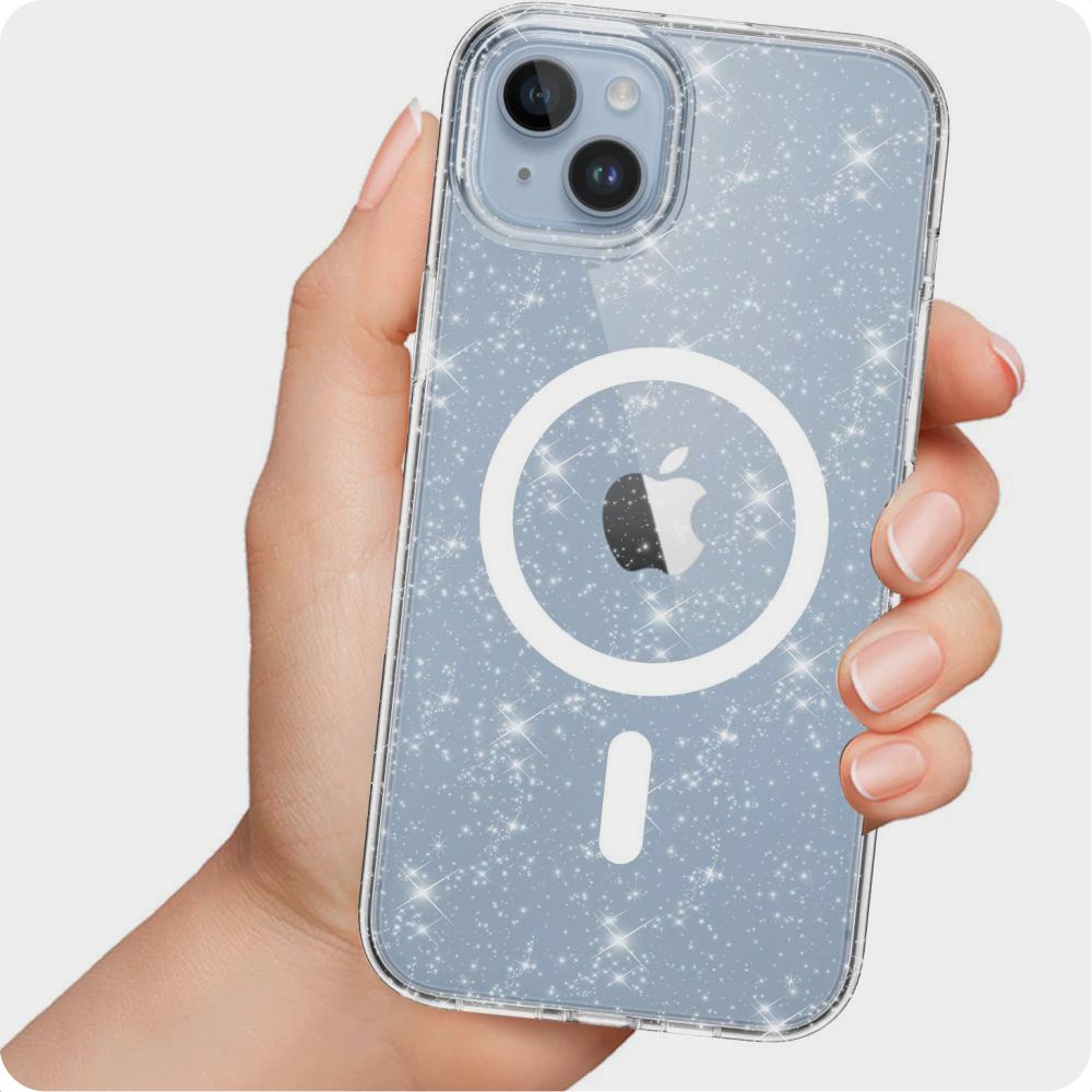 Tech-Protect Tech-Protect iPhone 15 Skal MagSafe FlexAir Hybrid Glitter