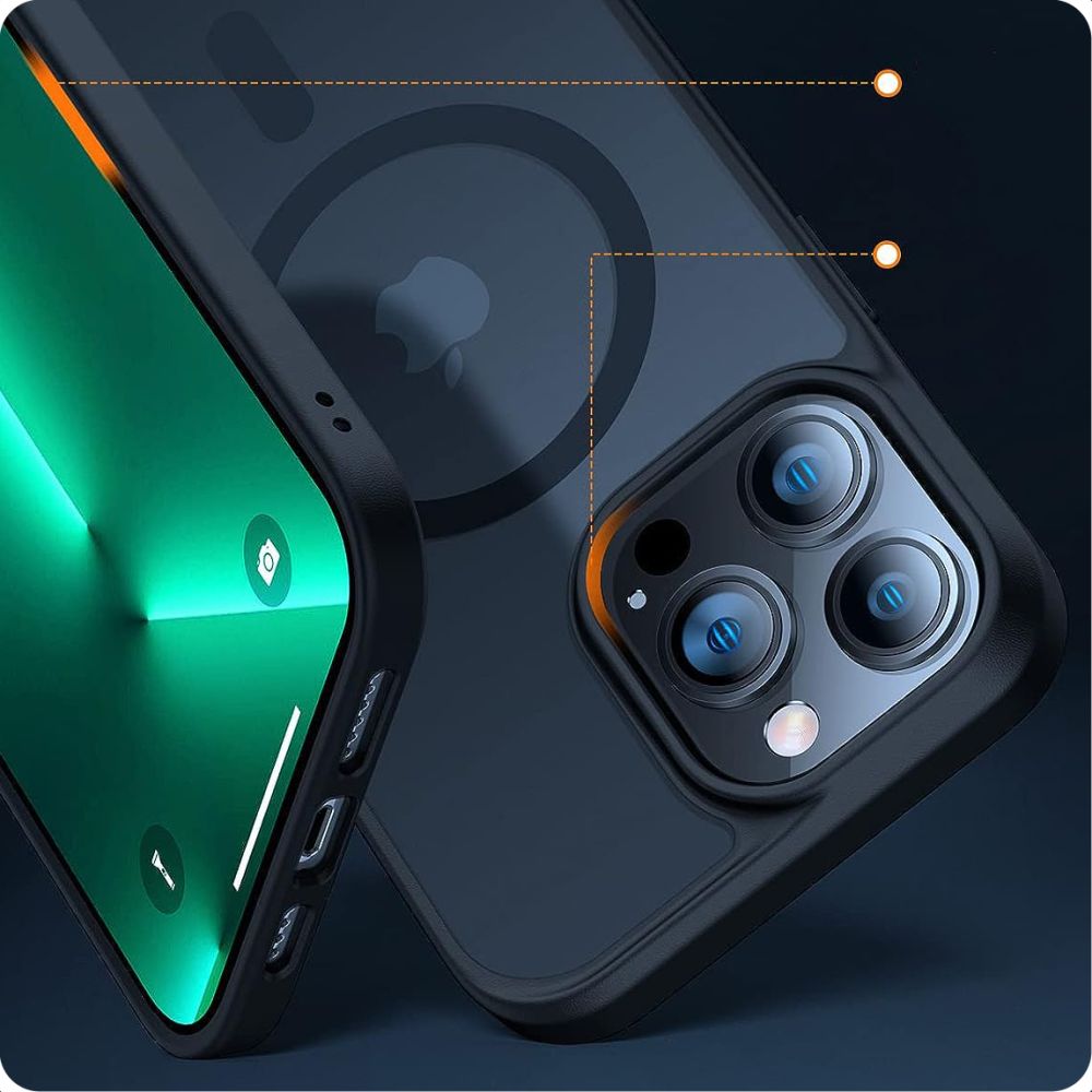 Tech-Protect Tech-Protect iPhone 15 Pro Max Skal MagSafe MagMat Matt Svart