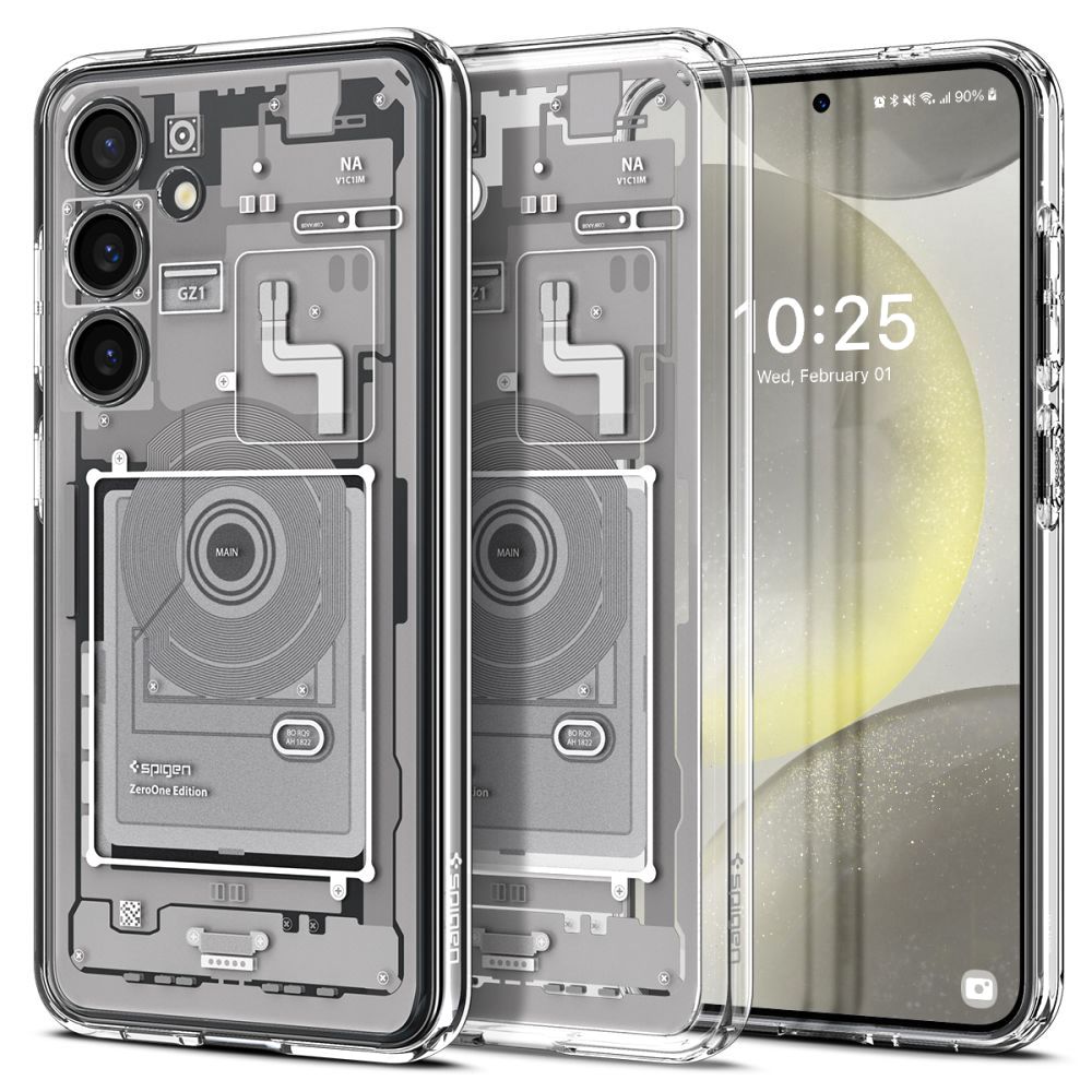 Spigen Spigen Galaxy S24 Skal Ultra Hybrid Zero One White