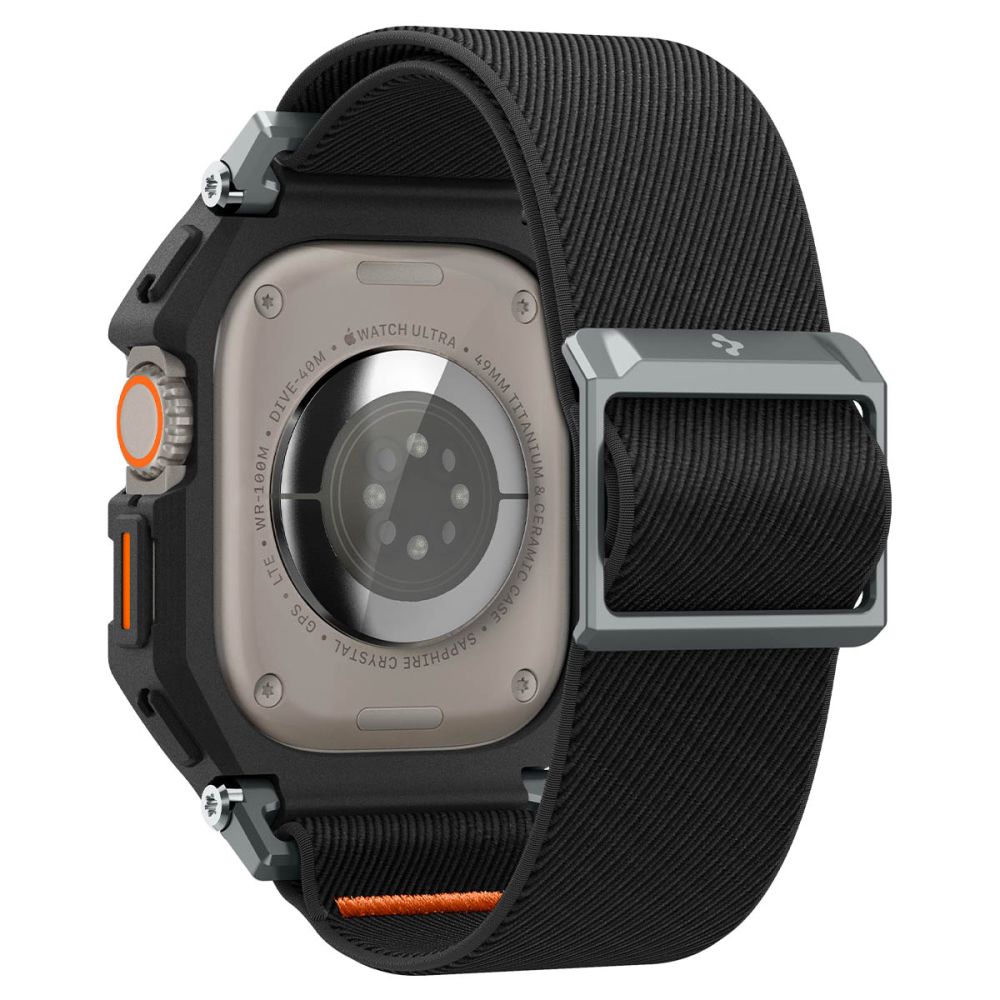 Spigen Spigen Apple Watch 49 mm Skal/Armband Lite Fit 'Pro' Matt Svart