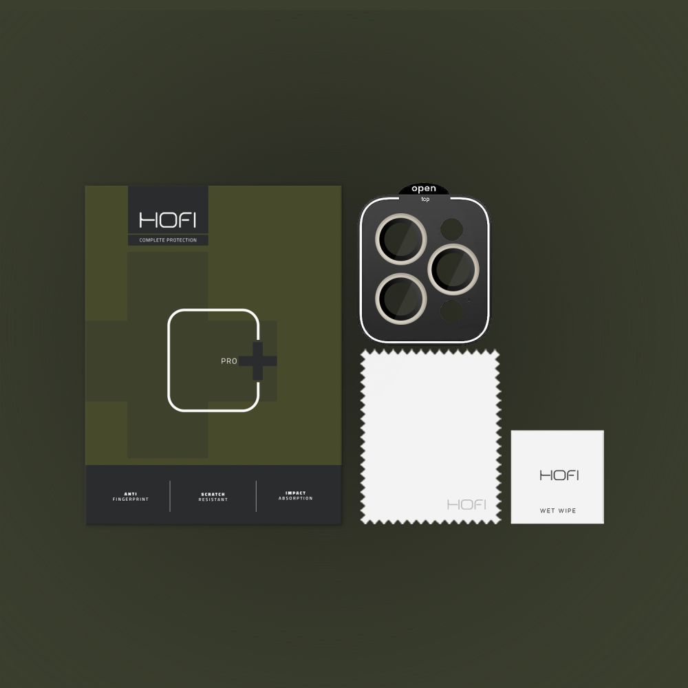 HOFI HOFI iPhone 15 Pro / 15 Pro Max Linsskydd CamRing Pro+ Titanium