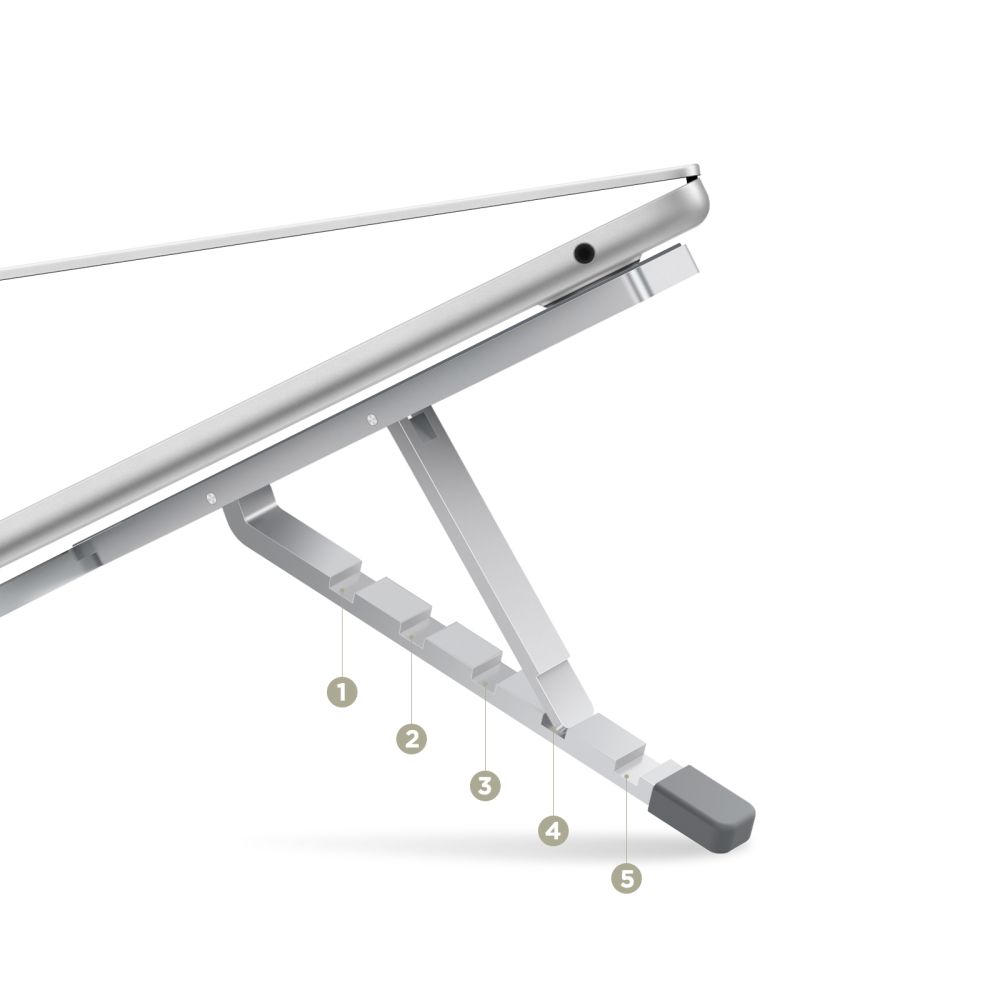Tech-Protect Tech-Protect Universal Justerbart Laptop Stativ Silver