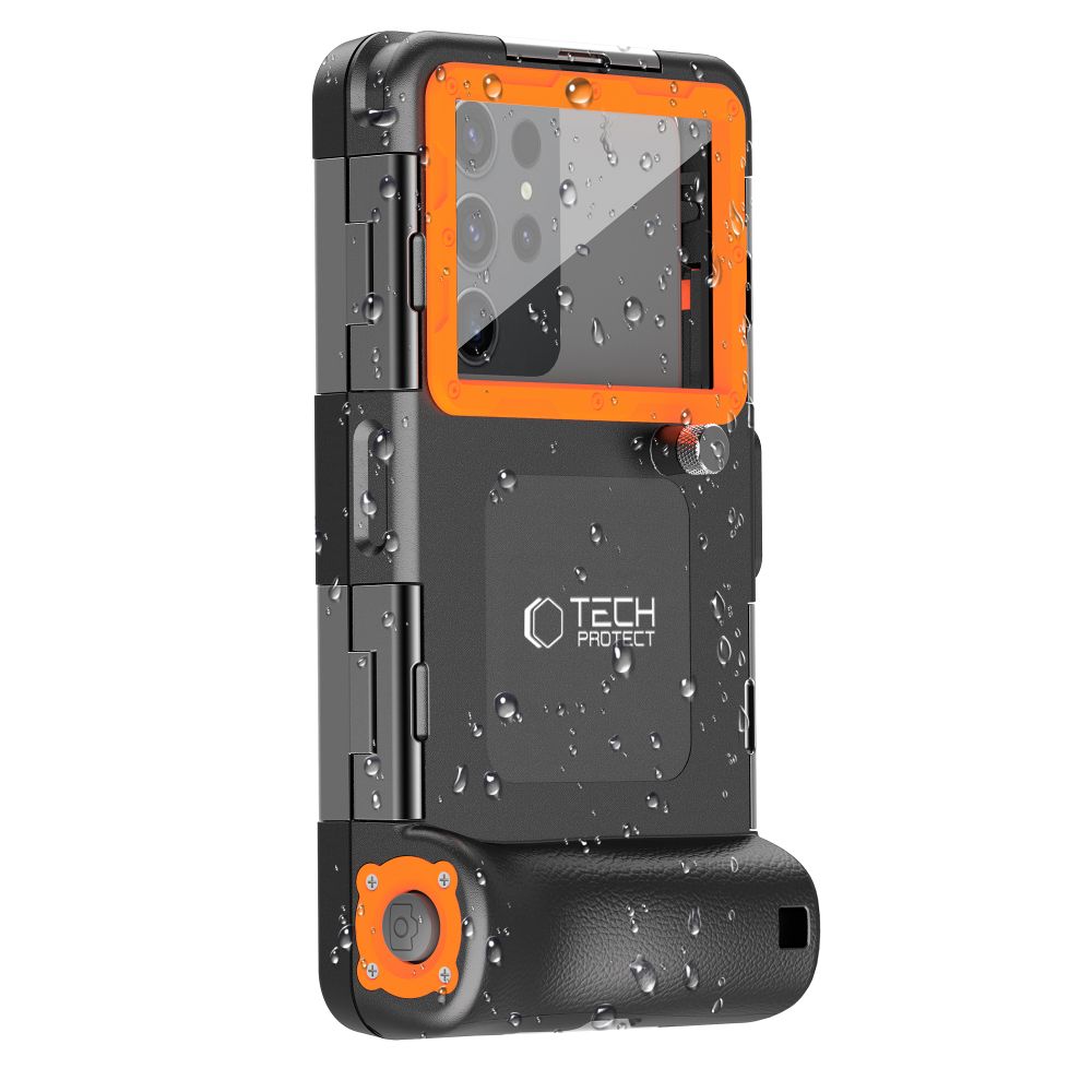 Tech-Protect Tech-Protect Universal IPX8 Dykning Vattentätt Fodral Svart/Orange