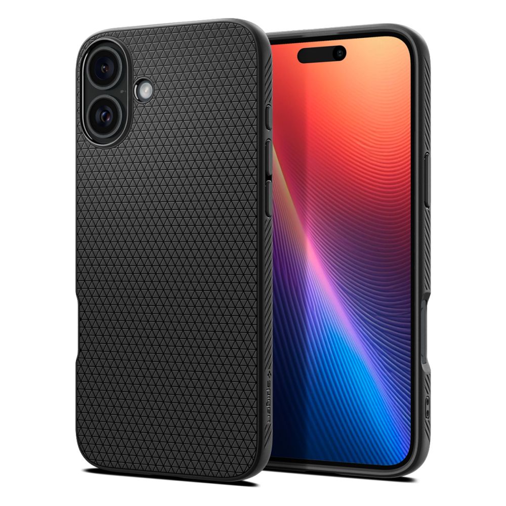Spigen Spigen iPhone 16 Skal Liquid Air Matt Svart
