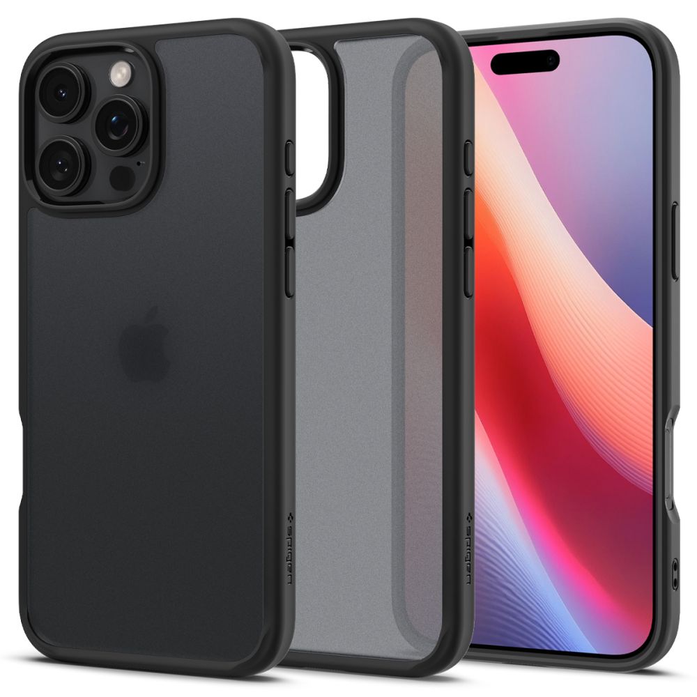 Spigen Spigen iPhone 16 Pro Max Skal Ultra Hybrid Frostad Svart