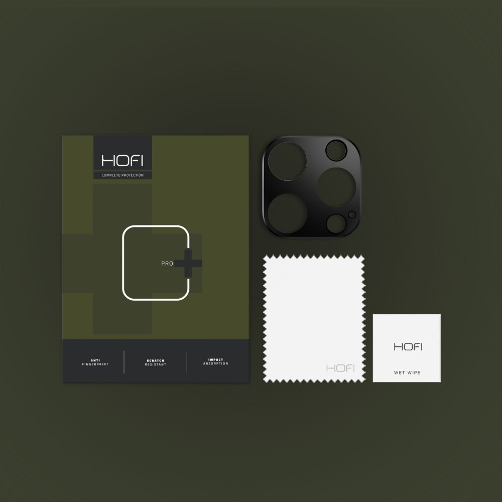 HOFI HOFI iPhone 16 Pro / 16 Pro Max Linsskydd AluCam Pro+ Svart