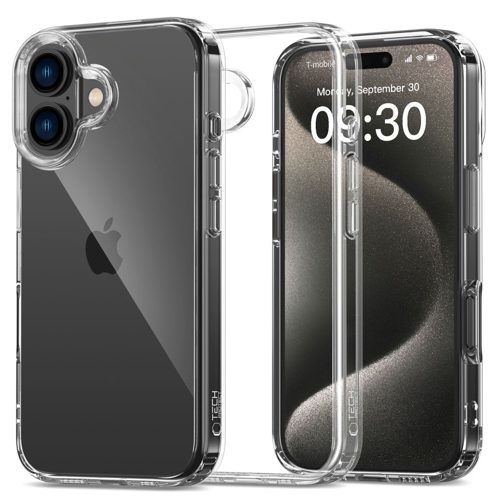 Tech-Protect Tech-Protect iPhone 16 Skal FlexAir Hybrid Transparent