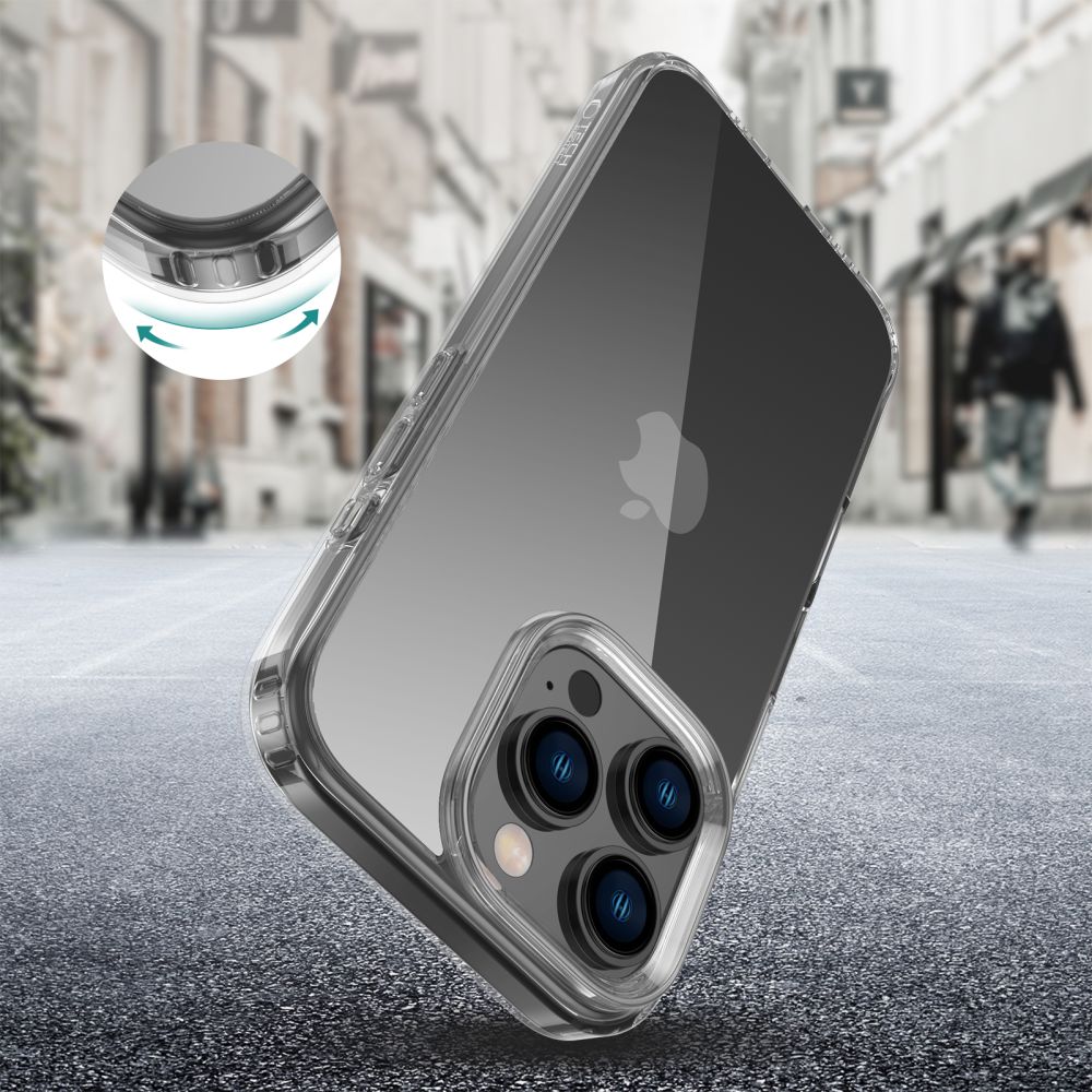 Tech-Protect Tech-Protect iPhone 16 Pro Skal FlexAir Hybrid Transparent